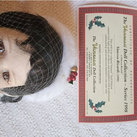 Vanessa Ricardi Collection Limited 1998 Handmade/Handpainted Porcelain Doll - Picture 8 of 16
